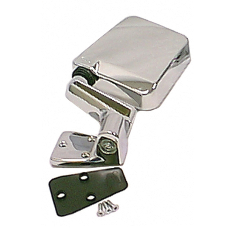 Jeep Wrangler TJ Door Mirror - Left - Rugged Ridge - Chrome - `97-`02